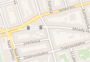 Ovenecká v obci Praha - mapa ulice