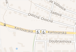 Ovocná v obci Praha - mapa ulice
