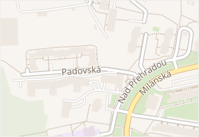 Padovská v obci Praha 4 - mapa ulice
