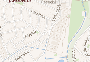 Panenská v obci Praha - mapa ulice