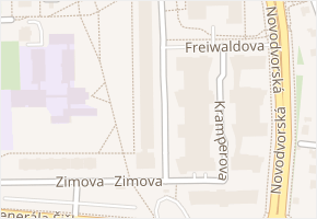 Papírníkova v obci Praha - mapa ulice