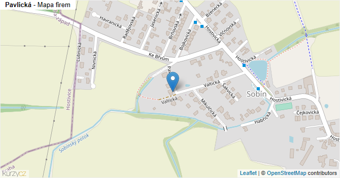 Pavlická - mapa firem
