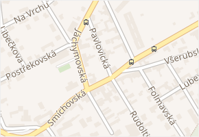 Pavlovická v obci Praha 6 - mapa ulice