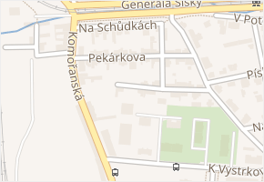 Pekárkova v obci Praha - mapa ulice