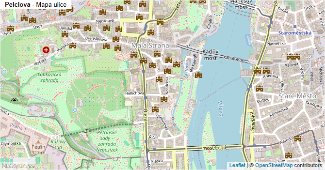 Pelclova - mapa ulice