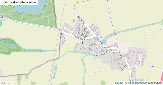 Petrovská - mapa ulice