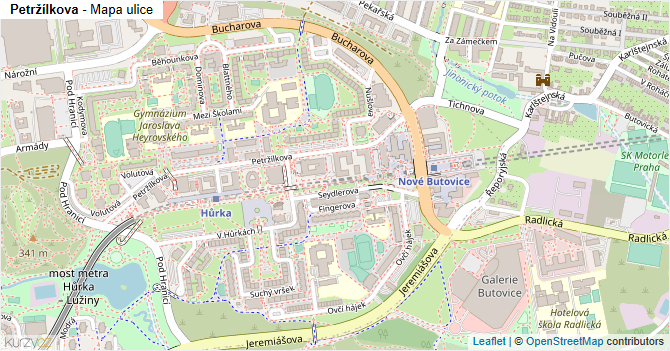 Petržílkova - mapa ulice