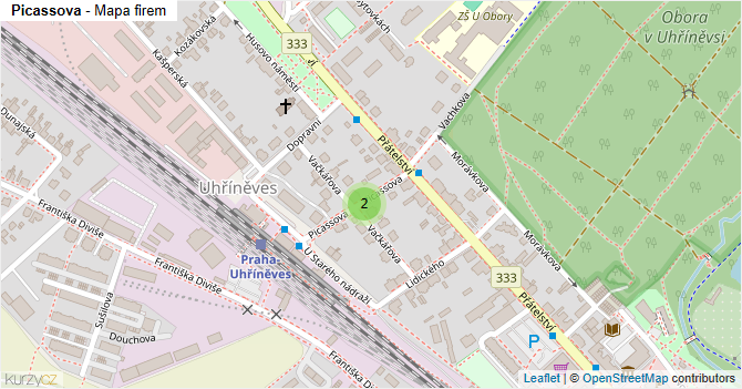 Picassova - mapa firem