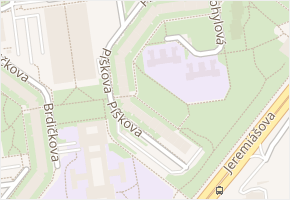 Píškova v obci Praha 11 - mapa ulice