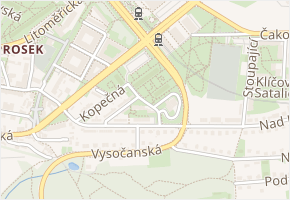 Pískovcová v obci Praha - mapa ulice