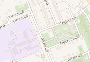 Písnická v obci Praha 11 - mapa ulice