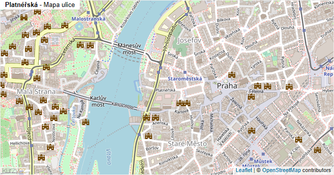 Platnéřská - mapa ulice