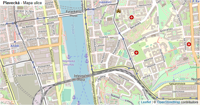 Plavecká - mapa ulice