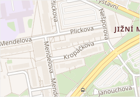 Plickova v obci Praha - mapa ulice