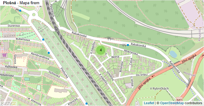 Plošná - mapa firem