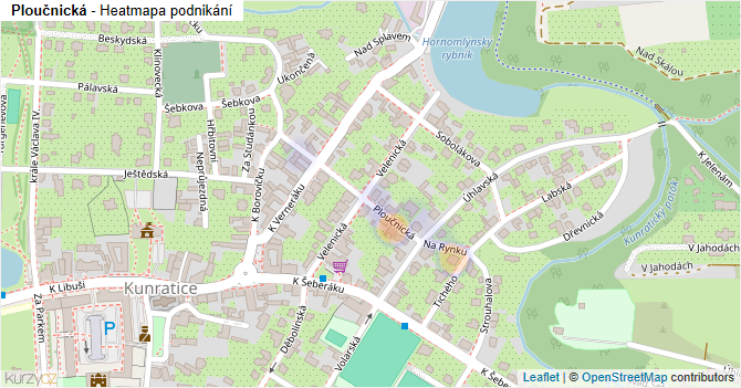 Ploučnická - mapa podnikání