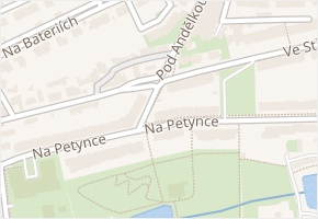 Pod Andělkou v obci Praha - mapa ulice