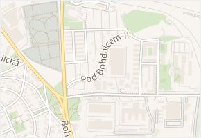 Pod Bohdalcem II v obci Praha - mapa ulice