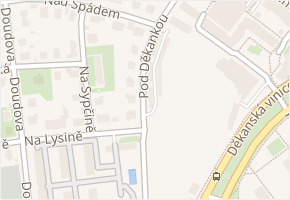 Pod Děkankou v obci Praha - mapa ulice