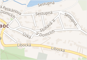 Pod domky v obci Praha 5 - mapa ulice