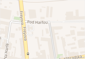 Pod Harfou v obci Praha - mapa ulice