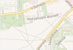 Pod Jalovým dvorem v obci Praha 14 - mapa ulice