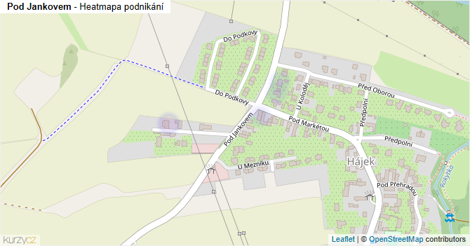 Pod Jankovem - mapa podnikání