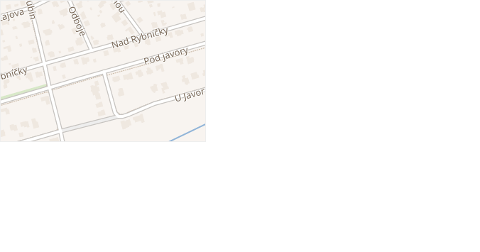 Pod javory v obci Praha - mapa ulice