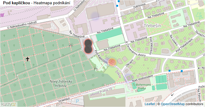 Pod kapličkou - mapa podnikání