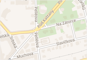 Pod kaštany v obci Praha - mapa ulice