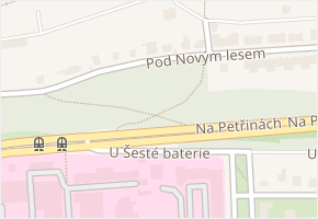 Pod novým lesem v obci Praha 9 - mapa ulice