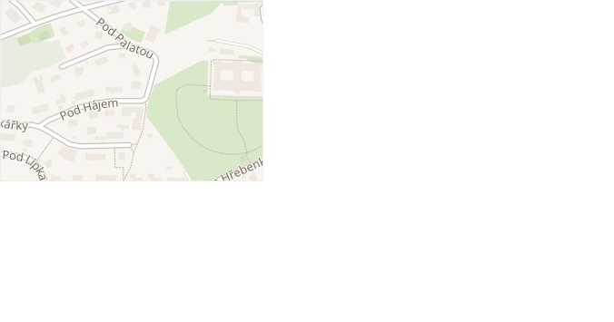 Pod Palatou v obci Praha 15 - mapa ulice