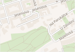 Pod Parukářkou v obci Praha - mapa ulice