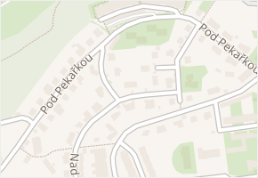Pod Pekařkou v obci Praha 4 - mapa ulice