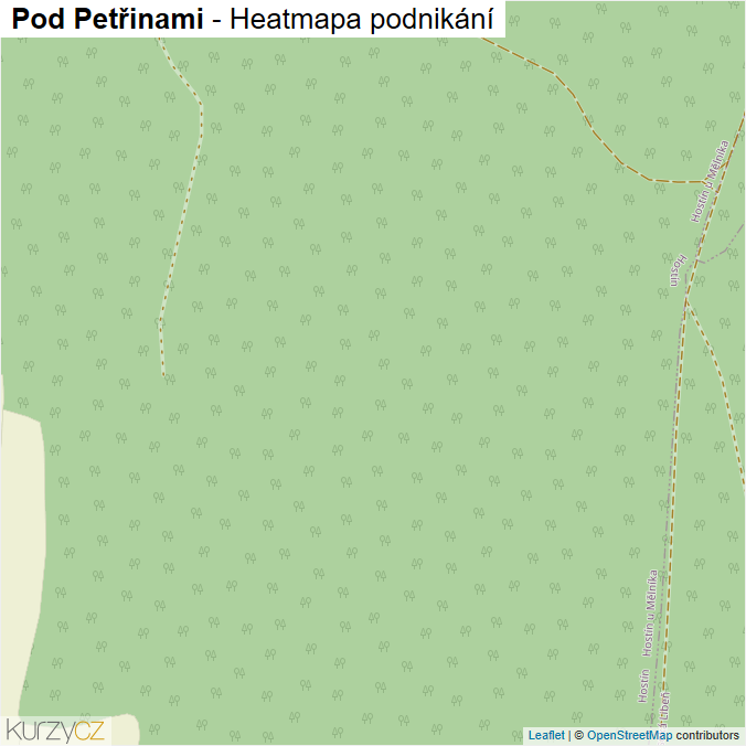 Mapa Pod Petřinami - Firmy v ulici.