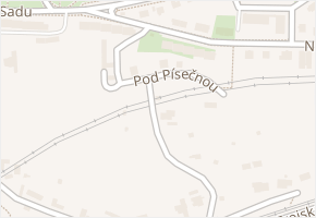 Pod Písečnou v obci Praha 6 - mapa ulice