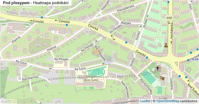 Pod přesypem - mapa podnikání