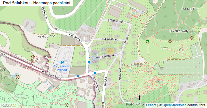 Pod Salabkou - mapa podnikání