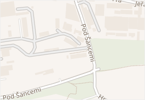 Pod šancemi v obci Praha - mapa ulice