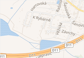 Pod Starákem v obci Praha - mapa ulice