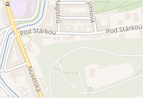 Pod Stárkou v obci Praha - mapa ulice