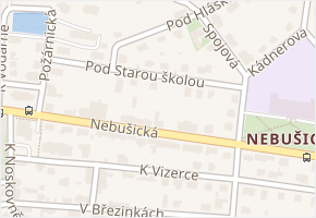 Pod starou školou v obci Praha - mapa ulice
