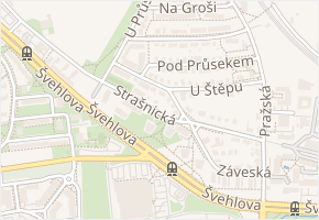 Pod štěpem v obci Praha 3 - mapa ulice