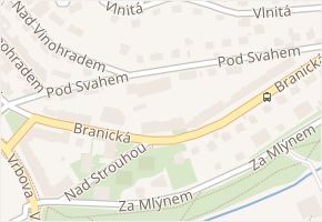 Pod svahem v obci Praha 2 - mapa ulice