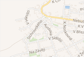 Pod terasami v obci Praha - mapa ulice