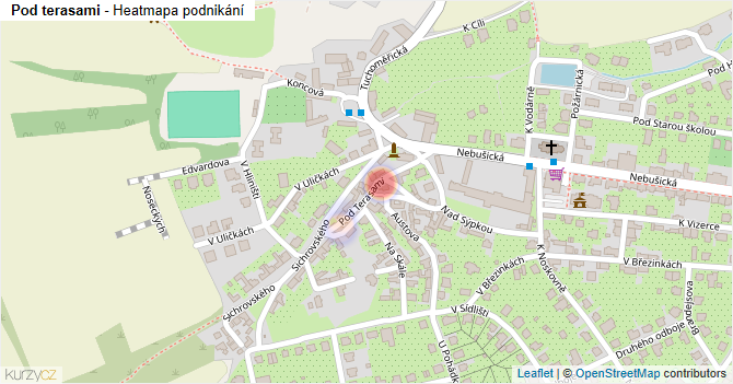 Pod terasami - mapa podnikání
