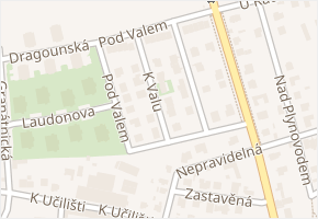 Pod valem v obci Praha - mapa ulice