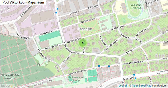 Pod Viktorkou - mapa firem