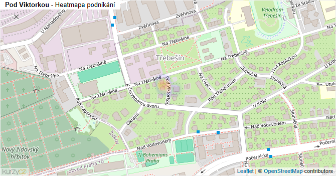 Pod Viktorkou - mapa podnikání
