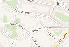 Pod vilami v obci Praha - mapa ulice